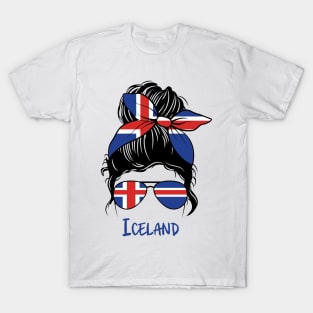 Iceland girl, Iceland Flag, Iceland gift heritage,  Icelander girlfriend,  Icelandic T-Shirt